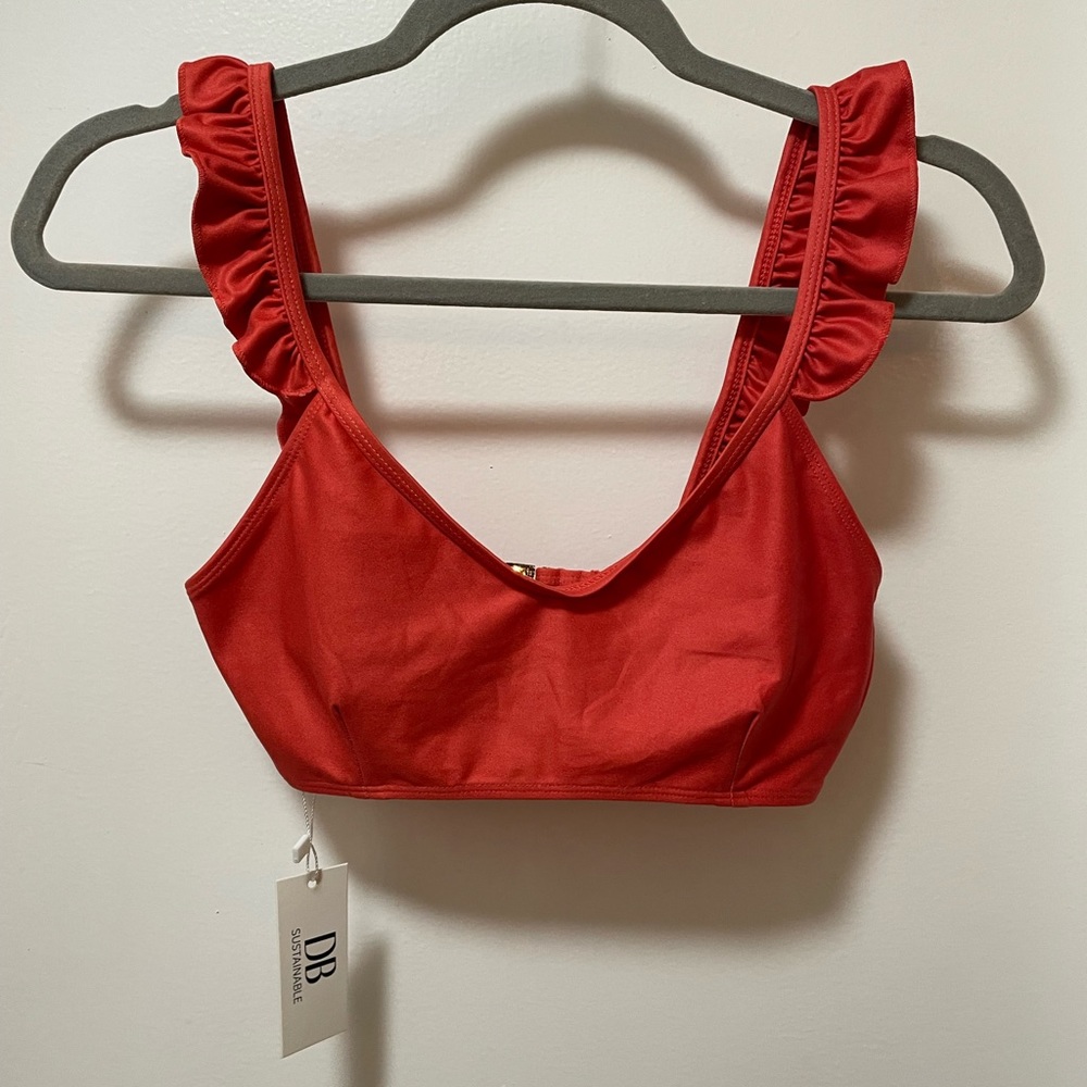 Dream Bandits Sustainable Ruffle Trim Bikini Top
